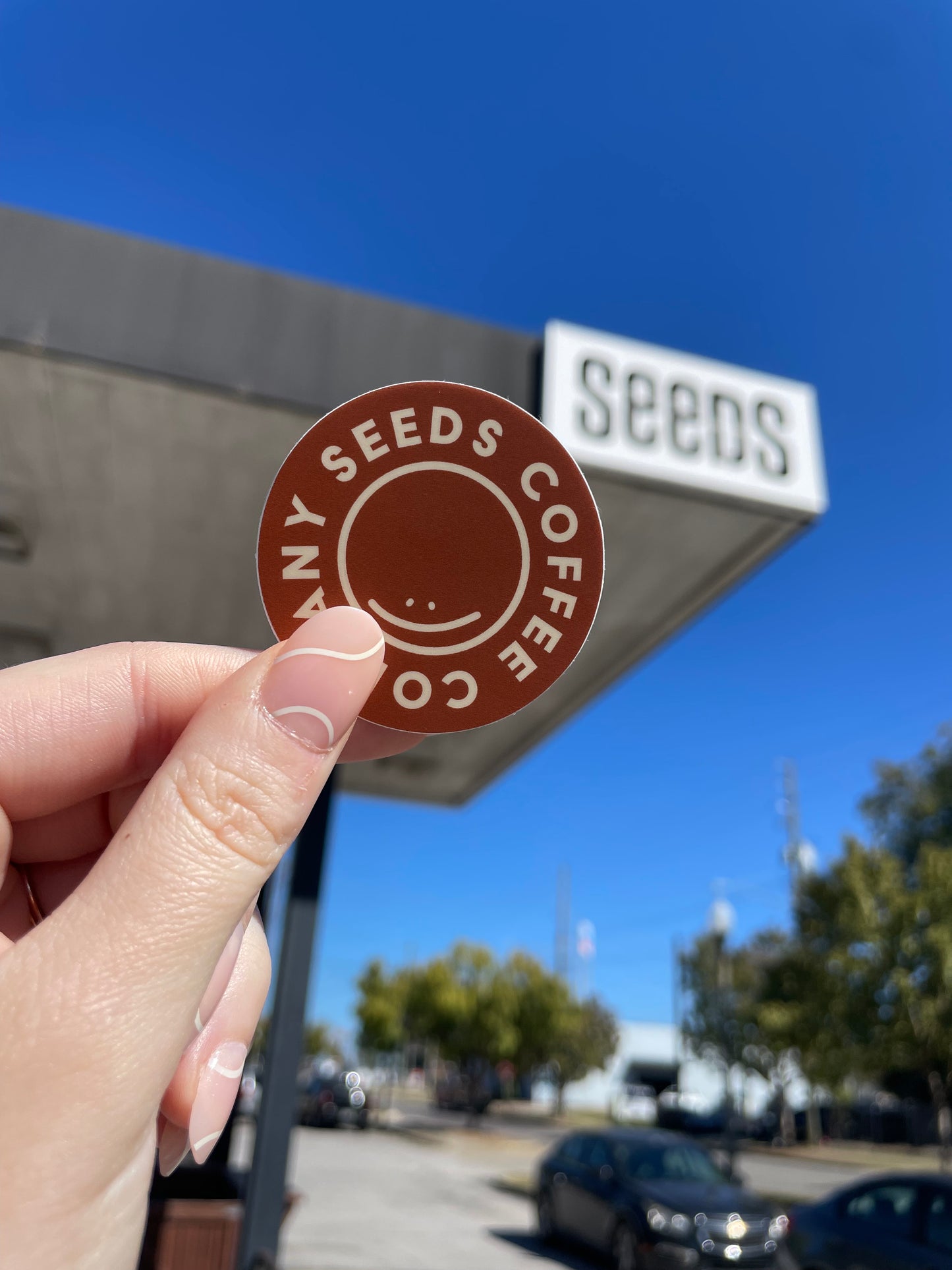 Seeds Smiley Sticker