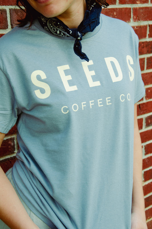 Seeds Blue and Cream Shirt